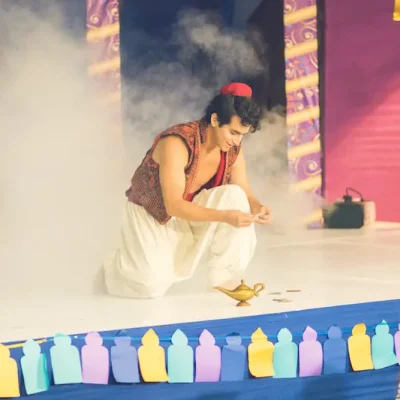 show de aladdin y Jazmín