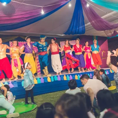show de aladdin y Jazmín