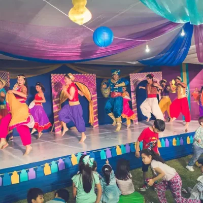 show de aladdin y Jazmín