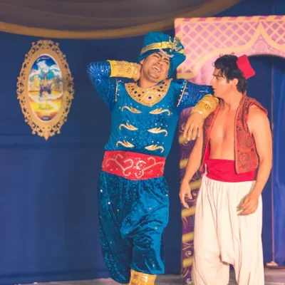 show de aladdin y Jazmín