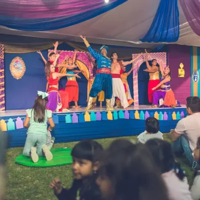 show de aladdin y Jazmín