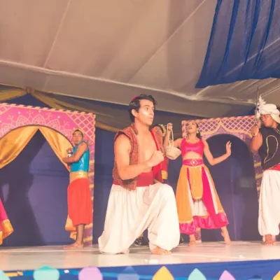 show de aladdin y Jazmín