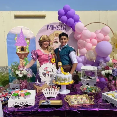 show infantil de rapunzel
