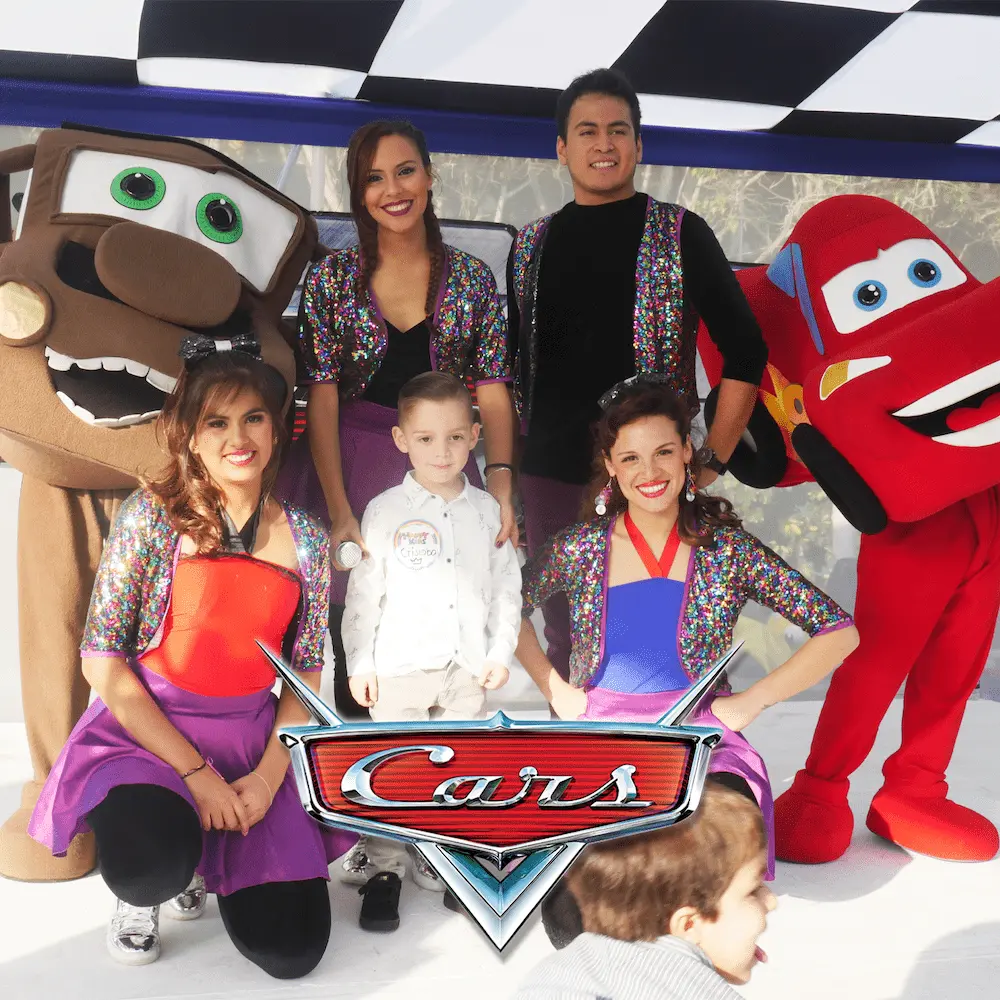 Show de Cars con Rayo McQueen y Mate en fiesta infantil Lima