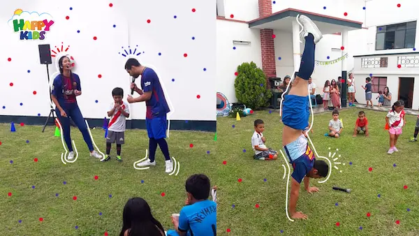 En qué consiste un show de fútbol para niños