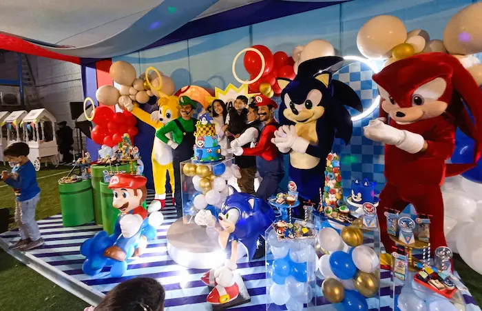show de sonic para fiestas