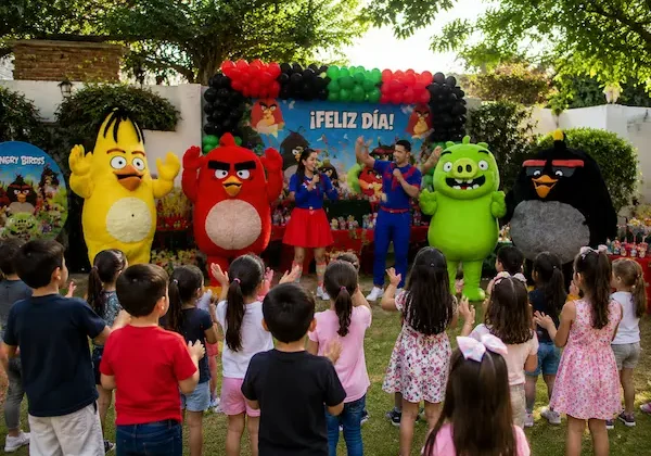 Qué incluye nuestro show de Angry Birds