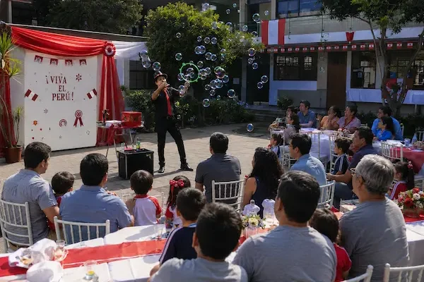Show adaptable a cualquier espacio y grupo en fiestas patrias
