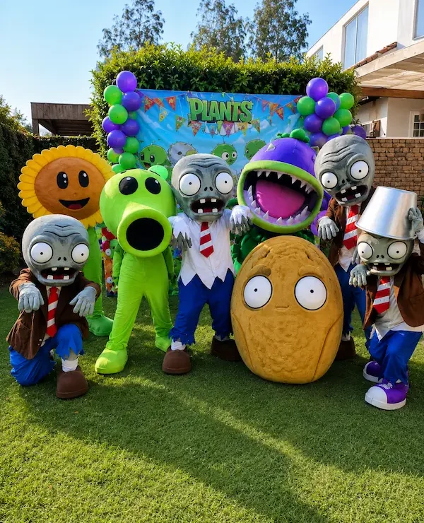 galería del show de plantas vs. zombies en lima