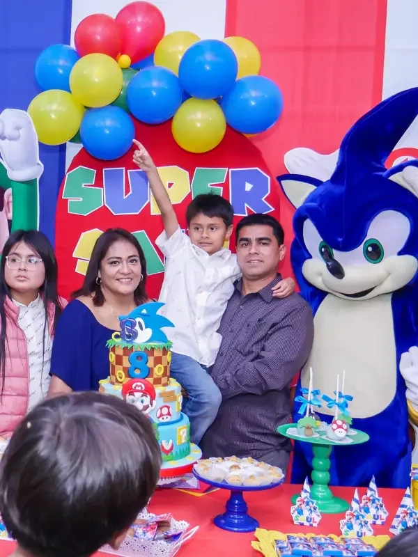 show de sonic para cumpleaños